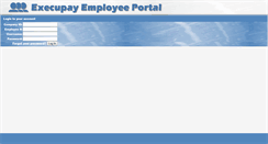Desktop Screenshot of portal.execupay.com