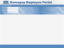 Tablet Screenshot of portal.execupay.com